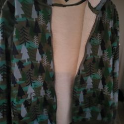 Hanna Andersson Adorable Cotton With Sherpa-lined Hoodie Sweatshirt Kids Size 10