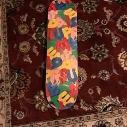 SUPREME SILVER BALLON FOIL SKATEBOARD DECK 