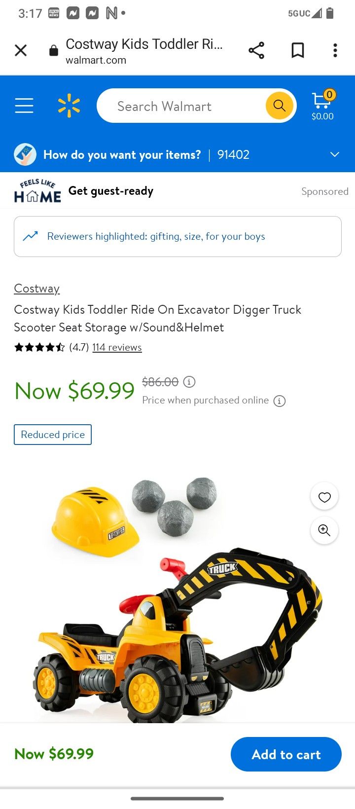 Excavator Truck New $60