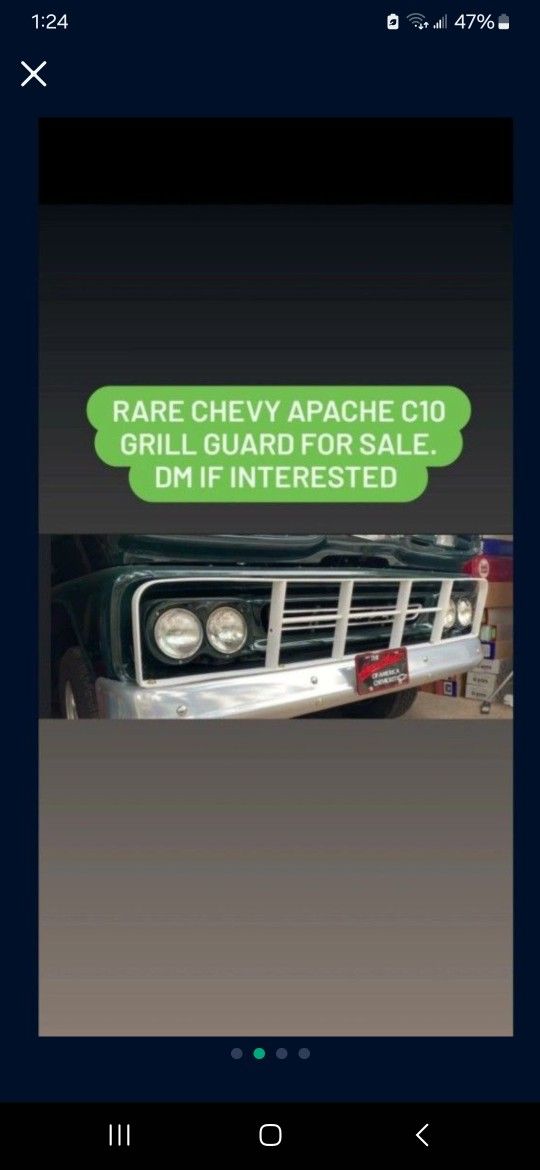 Chevrolet Apache C10 Grill Guard