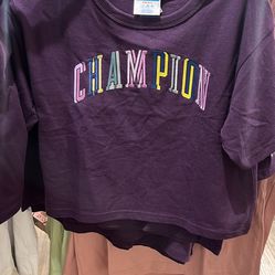 Champion Double Vision Heritage Crop T Womens