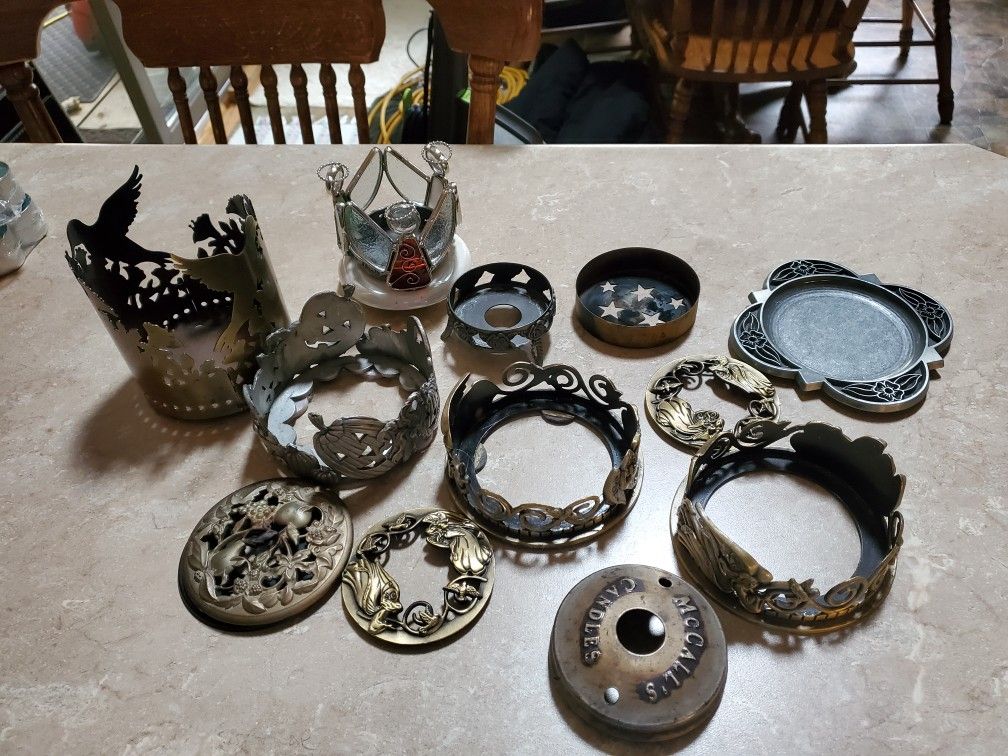 Candle Holders And Toppers Total 12