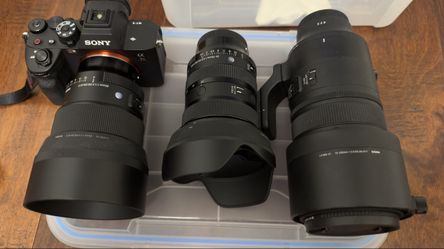 Sony A7R V Mirrorless Camera + 3 Sigma Art Lenses (85mm, 24-70mm, 70-200mm)