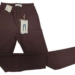 Royalty For Me 4P Cocoa Brown Hyper Stretch Skinny Jeans Mid Rise Sculpting NWT