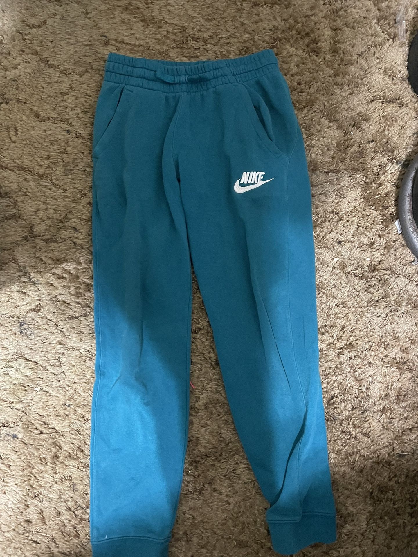 Nike Boys Blue And Green Joggers 