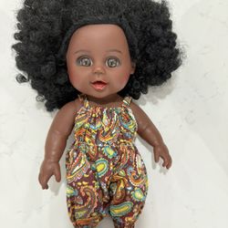 Reborn Baby Doll Black 12-Inch 