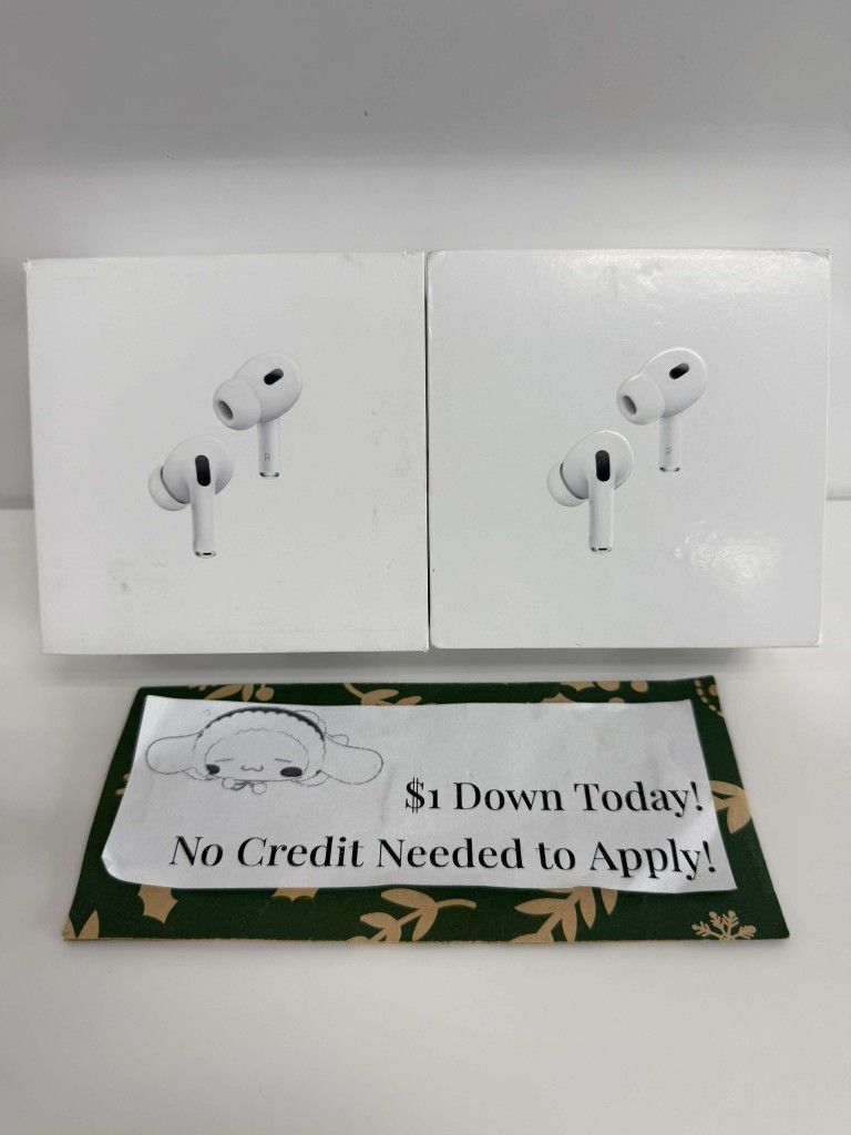 Apple Airpods Pro 2 Wireless Earbuds New - Pay $1 To Take It Home Today and pay the rest later.