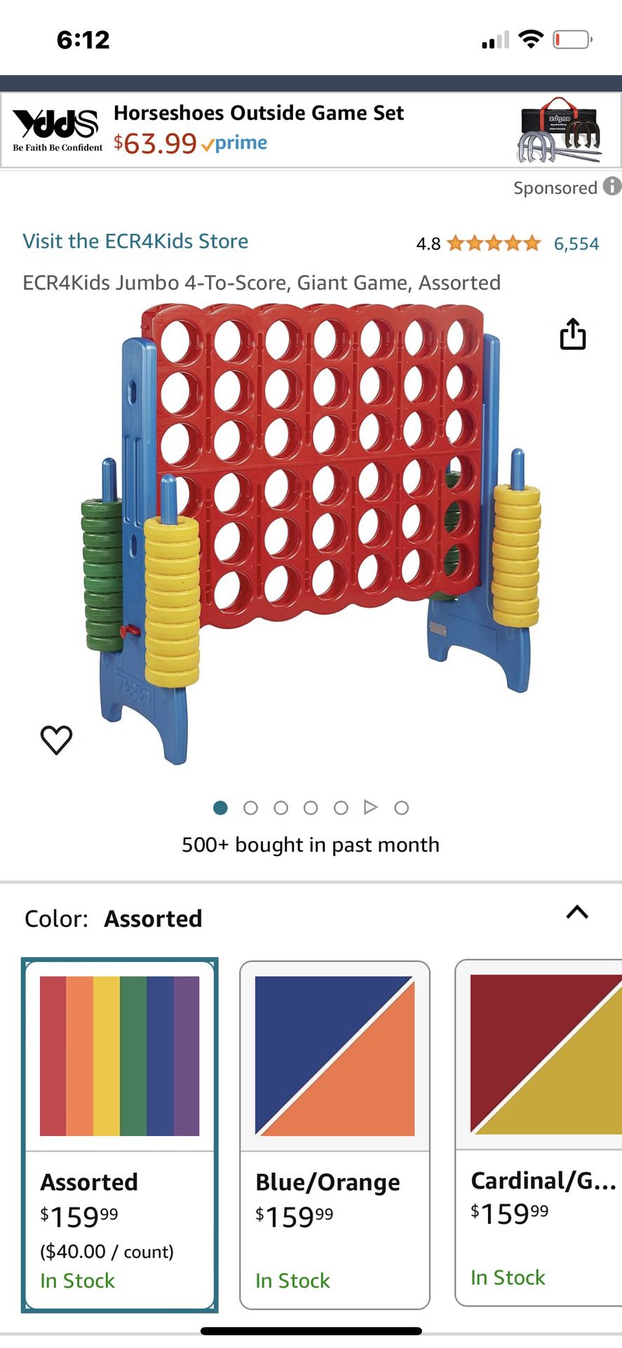 Connect 4 Outdoor Jumbo Game