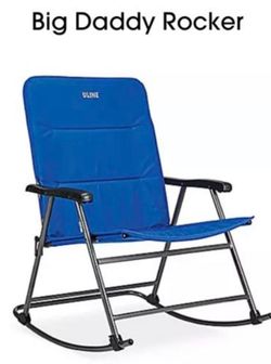 600lb Capacity Uline Big Daddy Rocking Camping Chair XXL  - New/Open Box