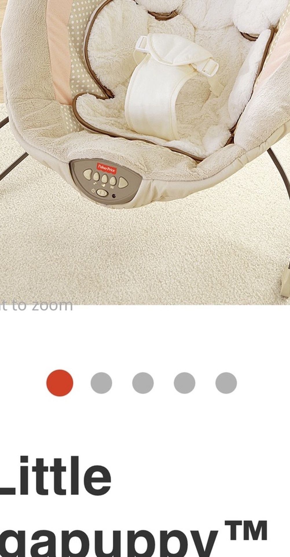 My Little Snugapuppy Deluxe Bouncer