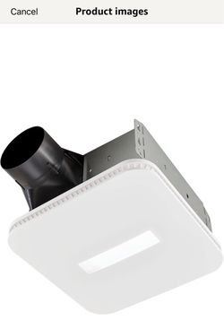 Broan AE110LK Bathroom Exhaust Fan with Light, Quiet 1.0  Sone