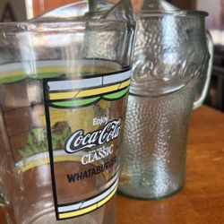 Coca- Cola Glass Pitchers 