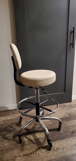 White Drafting Stool