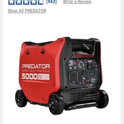5000 watt inverter generator predator