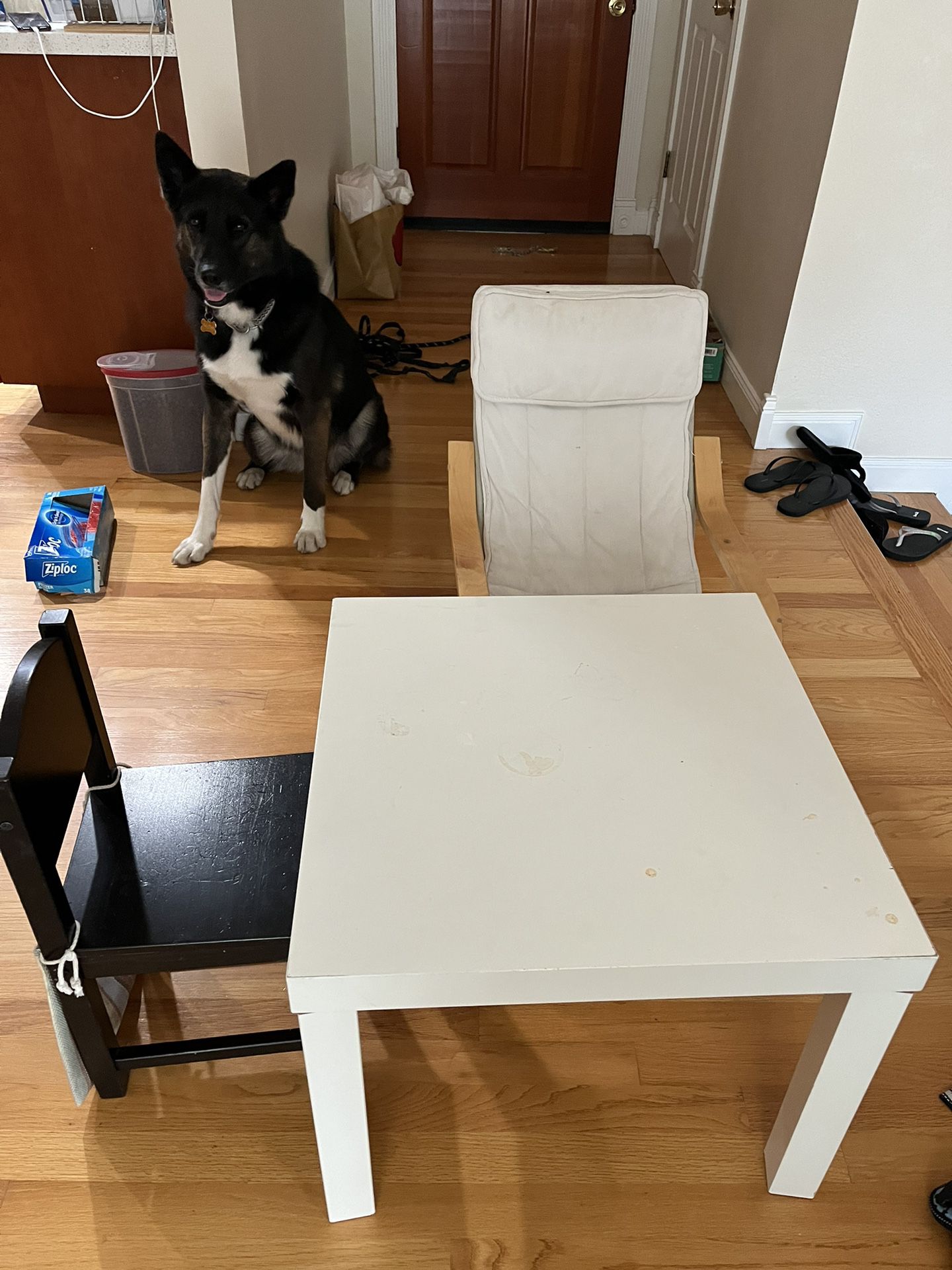 Kids Table, Chairs, And High Chair For Free