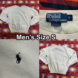 Vintage Polo Ralph Lauren Beige Crewneck Sweater Men’s Size Small