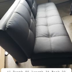 Convertable Leather Futone