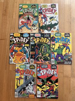 Spidey Super Stories 7 12 17 31 33 37 54 Marvel Comic 7 Book Lot Bronze Age