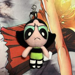 Cartoon Network Vintage 1999 The Powerpuff Girls Buttercup Clip On Plush