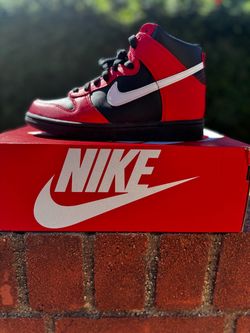Nike Dunk High Red and Black Uni