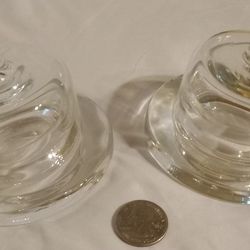 Vintage Glass Covered Butter/Caviar Dishes