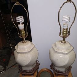 Original Vintage Early 1900s Crackeled Chinese Vases