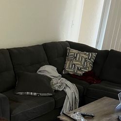 For Sale: Gray Sectional Sofa  (Used, Great Condition) 2 years old 
