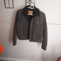 Levi Strauss New Black Jacket  Size  M  $35.00