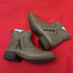 New UGG Levelle Camel  Brown Leather Size 8 