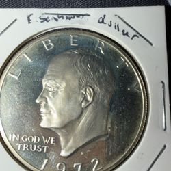 1972-S Eisenhower Dollar Silver Clad Mint Uncirculated 