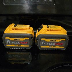 Dewalt FlexVolt 6AH Batteries 1 For $120 OR 2 FOR $200 Brand New Never Used Hablo Español 