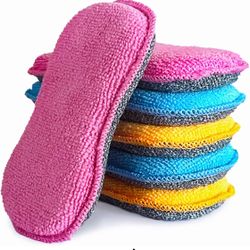 Kitchen Non-Scratch Scrub Sponges -6 pcs/one pack