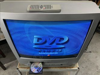 Magnavox 20MC4304 20in CRT Tube TV fat DVD VCR Player W/ REMOTE OLD GAMING STATION