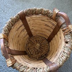 Rattan bamboo basket