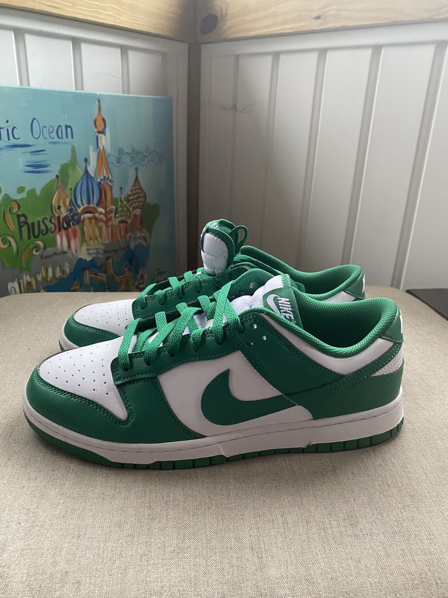 Nike dunks Green 9.5 (Worn/New) Size 9.5