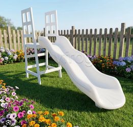 Large white slide/stand