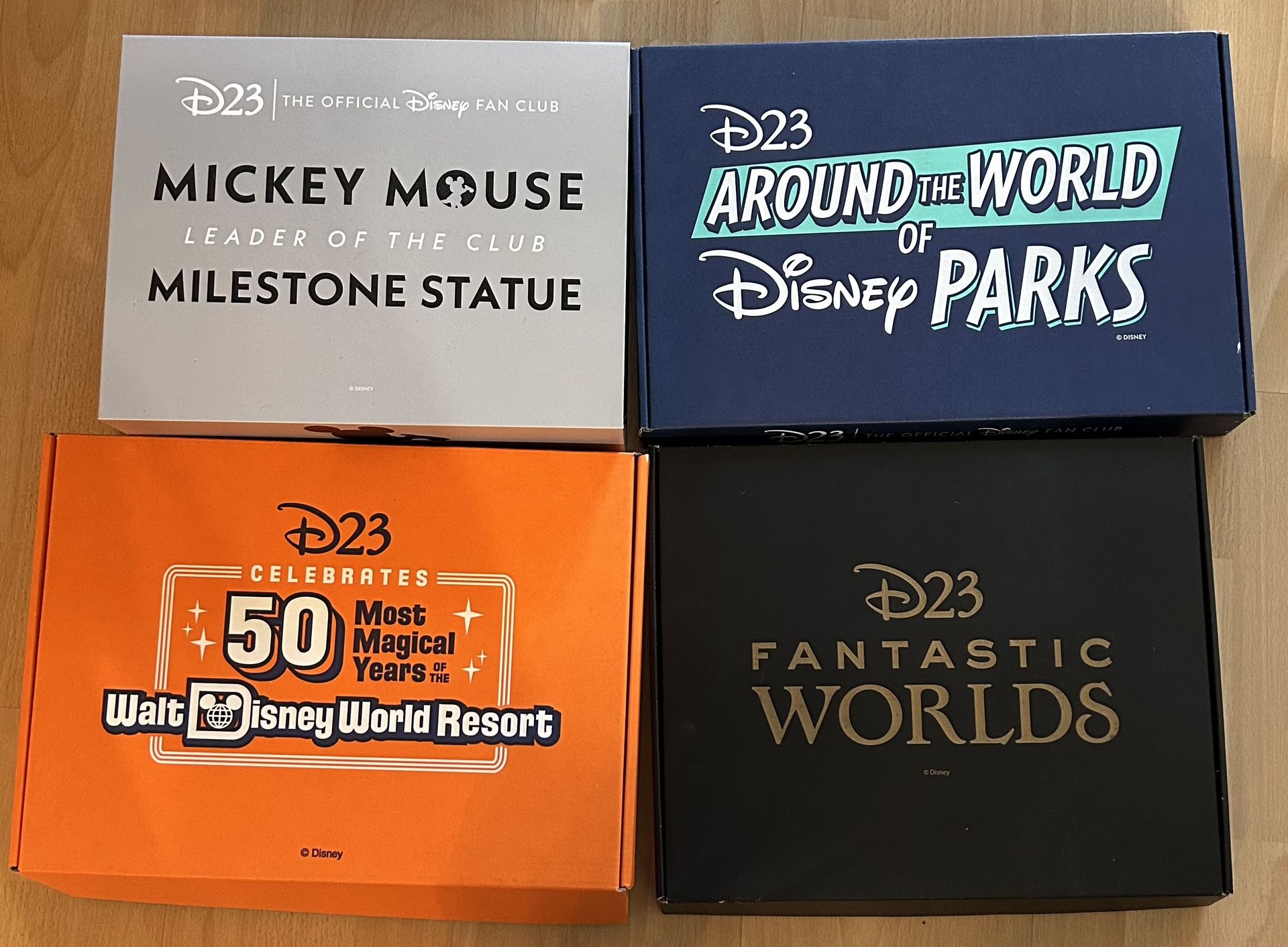 D23 Disney Collectibles & Pins Galore! 4 Boxes Worth! NEW