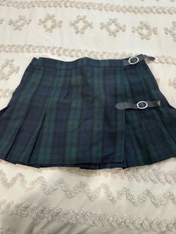 Brandy Green/Blue Plaid Skirt