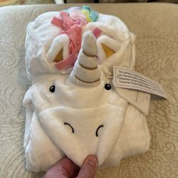 Pottery Barn Rainbow Unicorn Hooded Robe