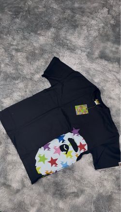 BAPE Multi-Color Star Ape Head T-Shirt – Black
