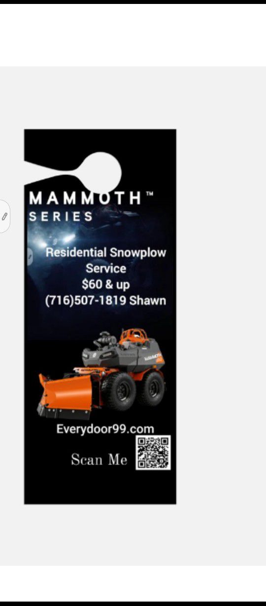 Residential/Business Snowplow Service