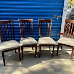 4 Wooden Dining Chairs