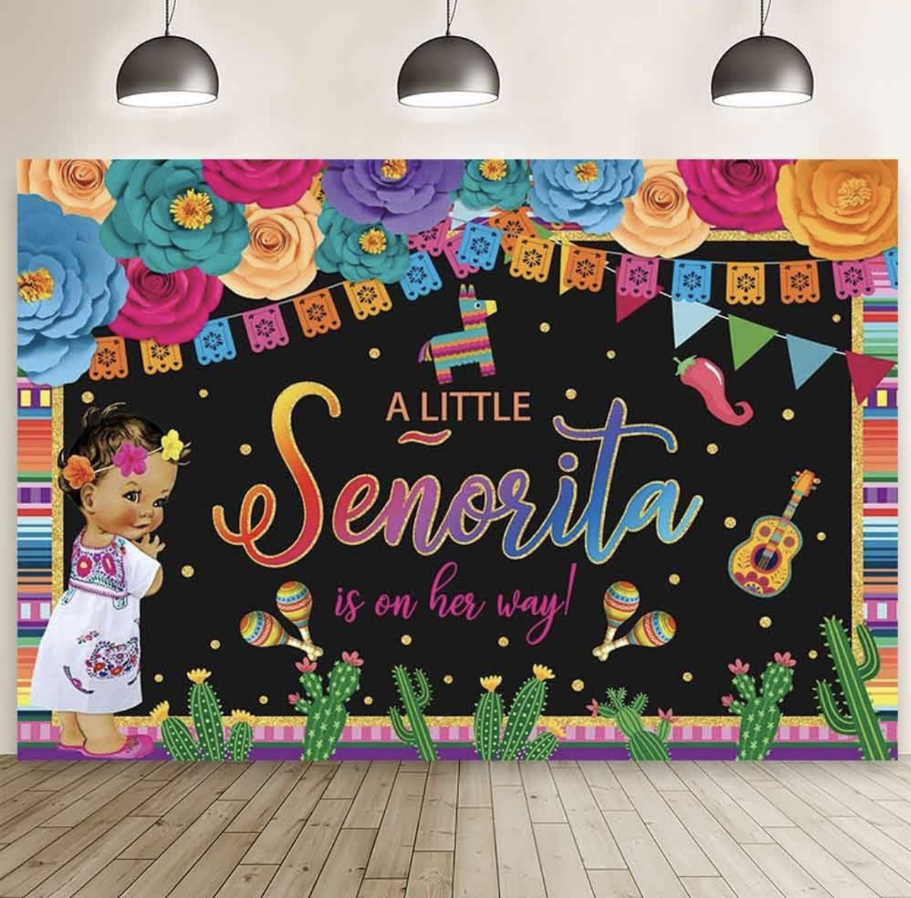 10x7ft A Little Senorita is On Her Way background