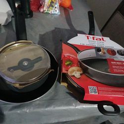 T-FAL PANS & POT BUNDLE