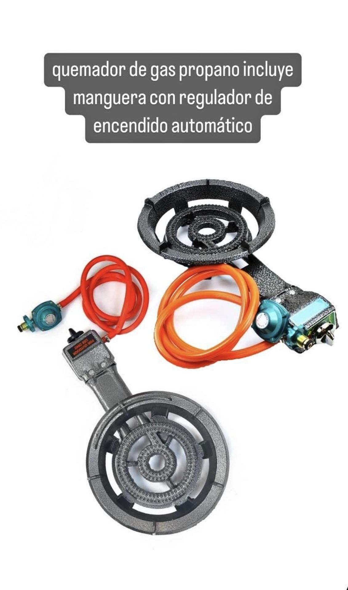 Quemador Con Mangera I Regulador Para Ollas