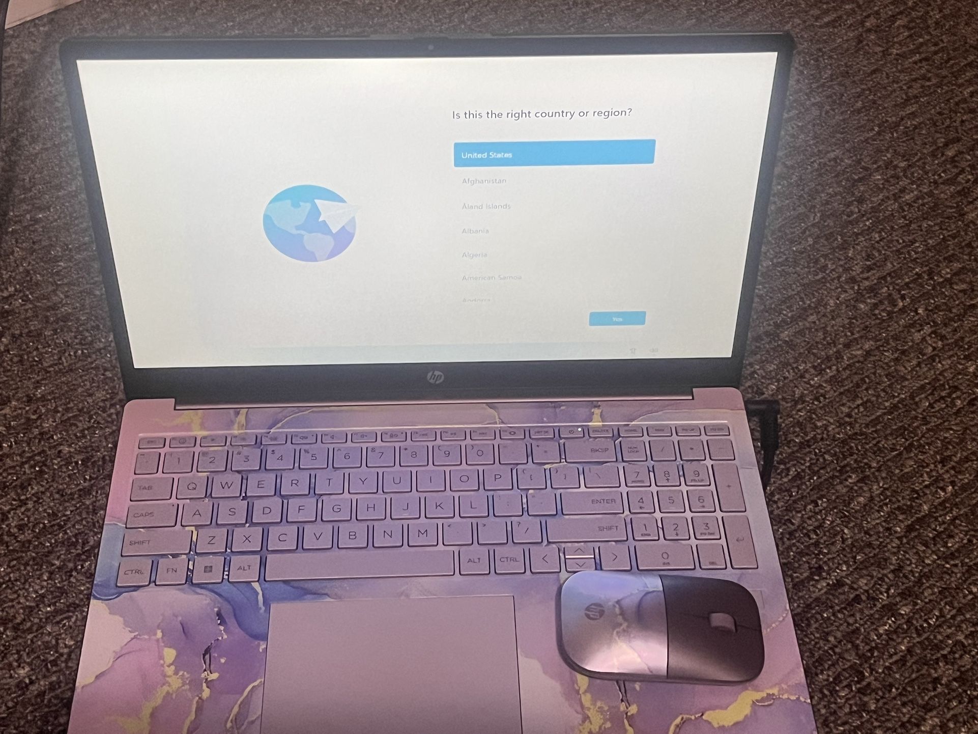 HP 15" Touch Laptop 128GB SSD Storage with MS365 & Mouse