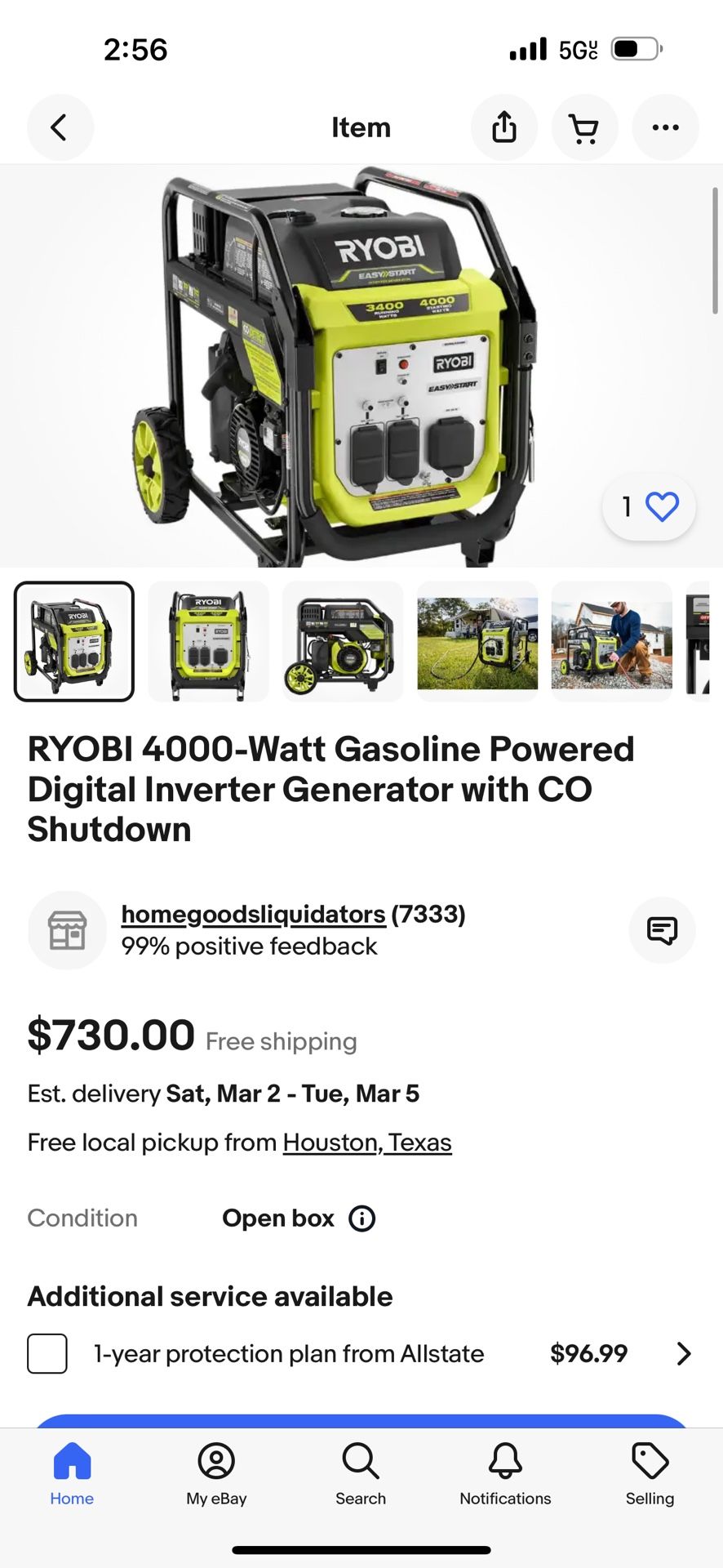 Ryobi Generator