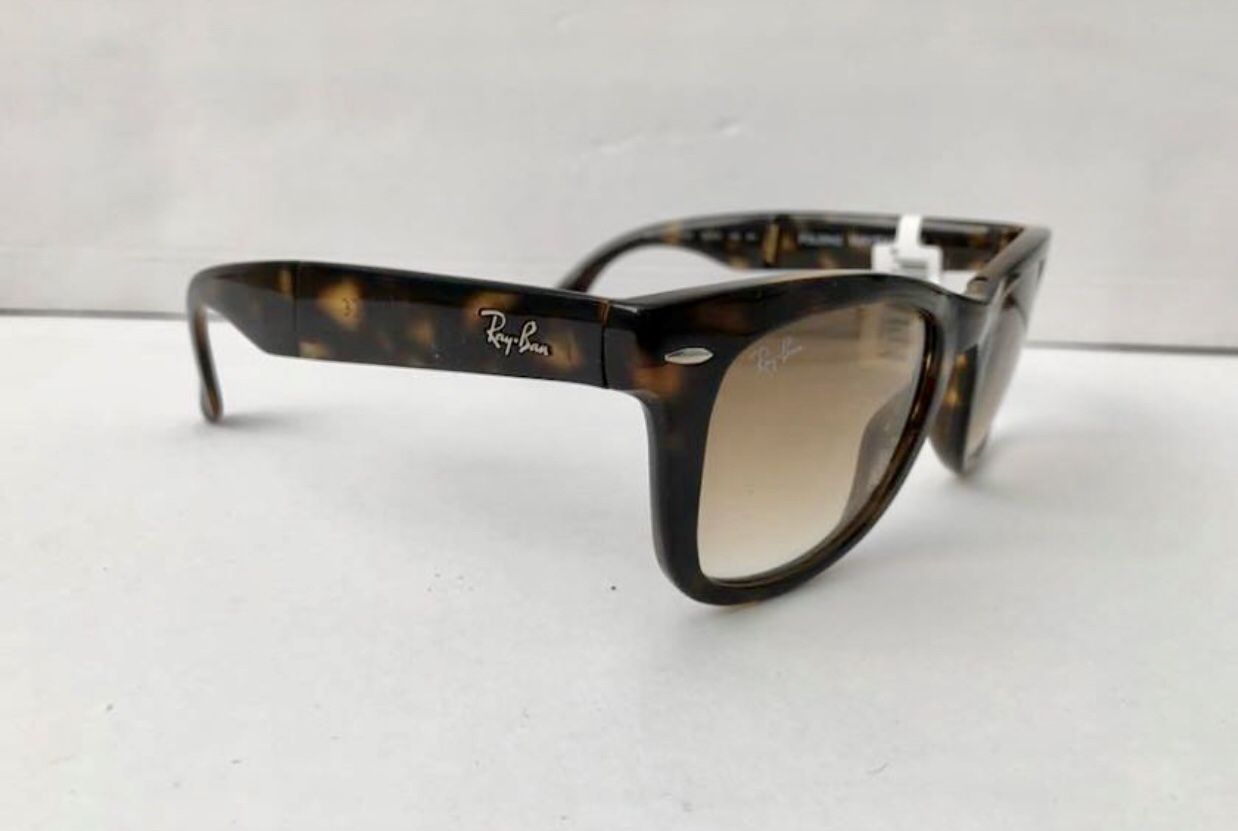 New folding ray ban tortoise sunglasses men’s or women’s