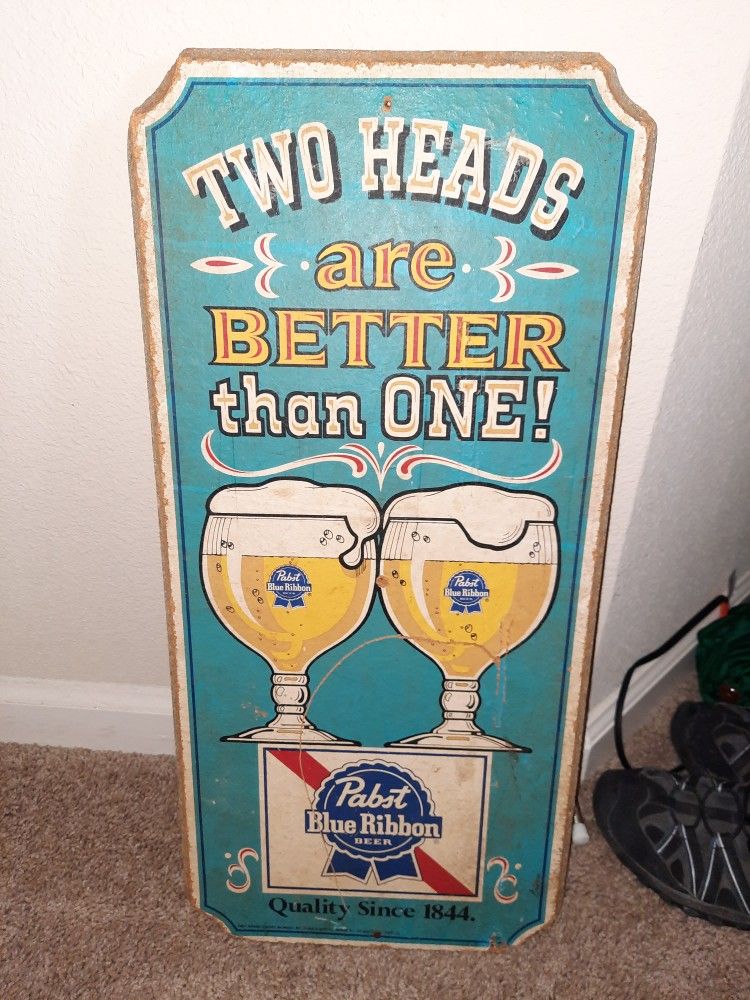 Authentic Antique Pabst Blue Ribbon Sign for Sale in Boerne, TX - OfferUp