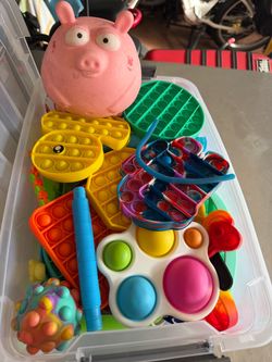 Mixed Bucket of Fidget Toys